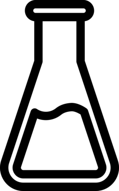 Conical Flask Digital Sketch Svg Design, Free Vectors File